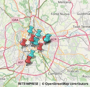 Mappa Via Albona, 00177 Roma RM, Italia (5.20154)