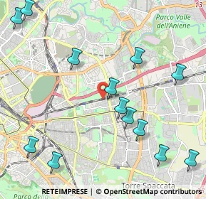 Mappa Via Sacile, 00177 Roma RM, Italia (2.73538)