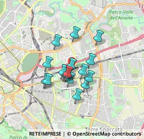 Mappa Via Sacile, 00177 Roma RM, Italia (1.27294)