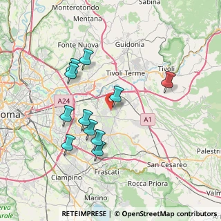 Mappa Via Roio del Sangro, 00132 Roma RM, Italia (7.44091)