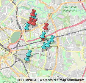 Mappa Via Basiliano, 00177 Roma RM, Italia (1.55417)