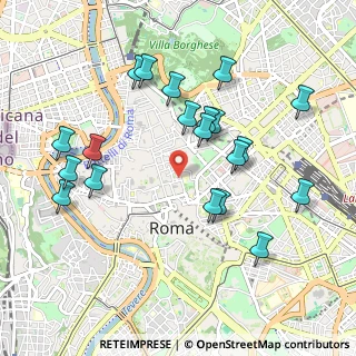 Mappa Vicolo del Monticello, 00187 Roma RM, Italia (1.068)