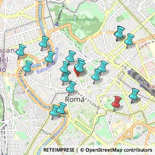 Mappa Vicolo del Monticello, 00187 Roma RM, Italia (1.0755)