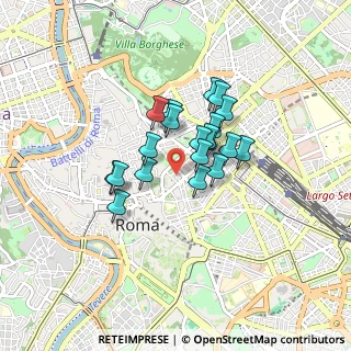 Mappa Via Parma, 00184 Roma RM, Italia (0.6175)