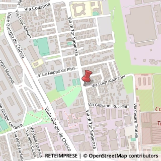 Mappa Via Luigi Alamanni,  4, 00155 Roma, Roma (Lazio)