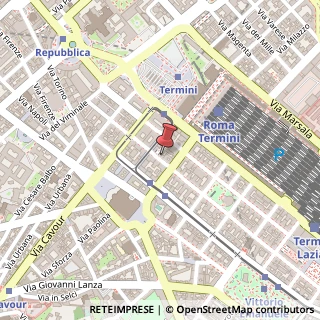 Mappa Via Principe Amedeo, 70, 00185 Roma, Roma (Lazio)