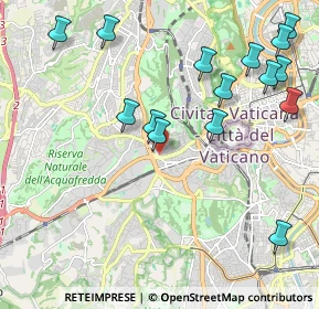Mappa Via Cardinal Parocchi, 00167 Roma RM, Italia (2.58333)