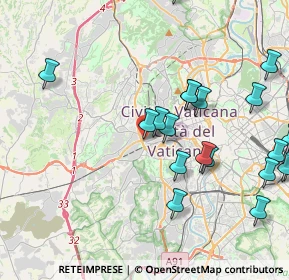 Mappa Piazza Irnerio, 00165 Roma RM, Italia (5.0735)