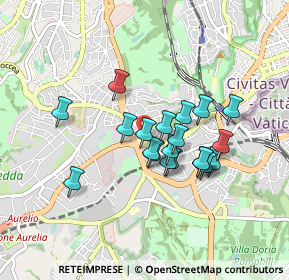 Mappa Piazza Irnerio, 00165 Roma RM, Italia (0.725)