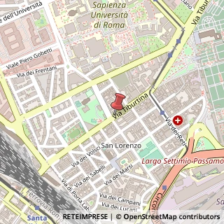 Mappa Via Tiburtina,  150, 00185 Roma, Roma (Lazio)