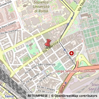 Mappa Via Tiburtina, 1, 00170 Roma, Roma (Lazio)