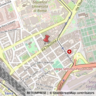 Mappa Via Tiburtina, 147, 00185 Roma, Roma (Lazio)