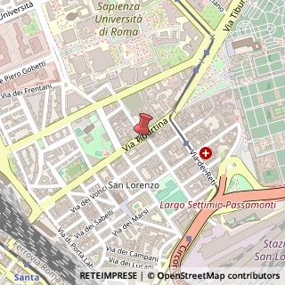 Mappa Via Tiburtina, 176, 00185 Roma, Roma (Lazio)
