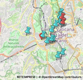 Mappa Baldo Degli Ubaldi, 00167 Roma RM, Italia (1.96842)