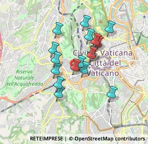 Mappa Baldo Degli Ubaldi, 00167 Roma RM, Italia (1.45882)