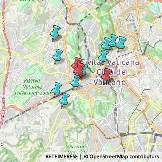 Mappa Via Baldo degli Ubaldi, 00165 Roma RM, Italia (1.56333)
