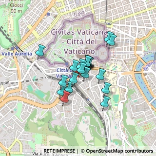 Mappa Via di Porta Cavalleggeri, 00165 Roma RM, Italia (0.2965)