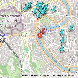 Mappa Lungotevere dei Sangallo, 00186 Roma RM, Italia (0.7365)