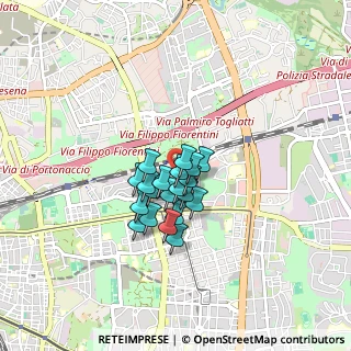 Mappa Via Tarcento, 00177 Roma RM, Italia (0.55)