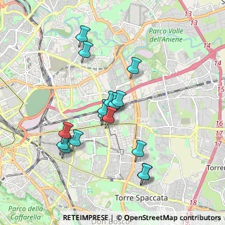 Mappa Via Tarcento, 00177 Roma RM, Italia (1.75438)
