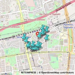 Mappa Via Tarcento, 00177 Roma RM, Italia (0.349)