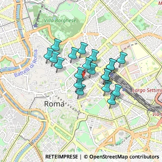 Mappa Via Palermo, 00184 Roma RM, Italia (0.6985)