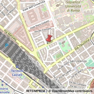 Mappa Piazza dei Siculi,  3, 00185 Roma, Roma (Lazio)