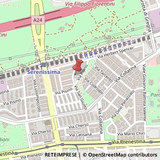 Mappa Via Pisino, 159Q, 00177 Roma, Roma (Lazio)