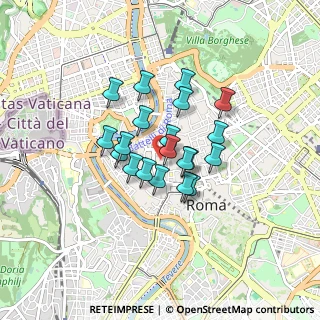 Mappa Via Giustiniani, 00186 Roma RM, Italia (0.6265)