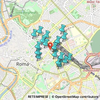 Mappa Via Antonio Rosmini, 00184 Roma RM, Italia (0.625)