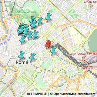 Mappa Via Antonio Rosmini, 00184 Roma RM, Italia (1.194)