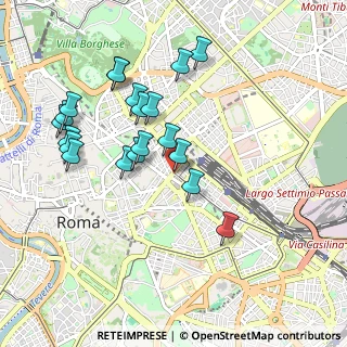 Mappa Via Antonio Rosmini, 00184 Roma RM, Italia (1.0115)