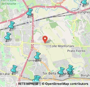 Mappa 00132 Colle Prenestino RM, Italia (3.56909)