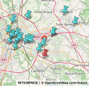 Mappa 00132 Colle Prenestino RM, Italia (9.147)