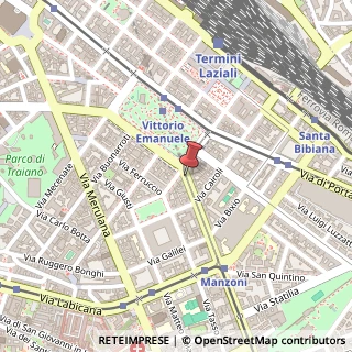 Mappa Via Emanuele Filiberto,  15, 00185 Roma, Roma (Lazio)
