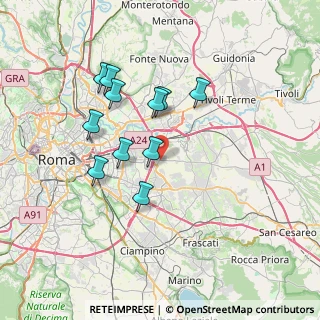 Mappa Via Prenestina, 00132 Colle Prenestino RM, Italia (6.76455)