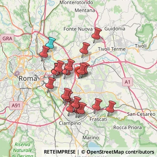 Mappa Via Prenestina, 00132 Colle Prenestino RM, Italia (6.6875)