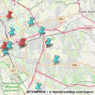 Mappa Via Prenestina, 00132 Colle Prenestino RM, Italia (5.98583)
