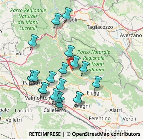 Mappa Via Sublacense, 00021 Affile RM, Italia (15.63)