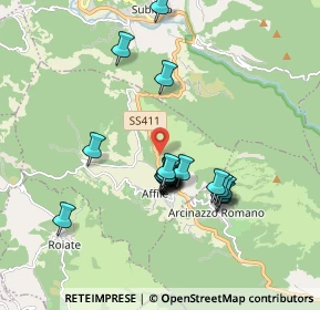 Mappa Via Sublacense, 00021 Affile RM, Italia (1.622)