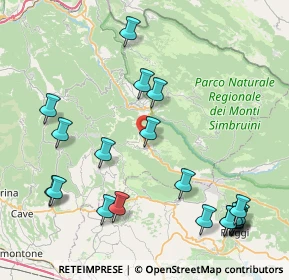 Mappa Via Sublacense, 00021 Affile RM, Italia (10.864)