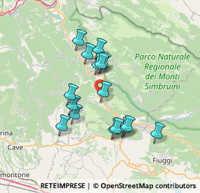 Mappa Via Sublacense, 00021 Affile RM, Italia (6.39625)