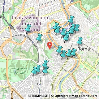 Mappa Via dei Riari, 00165 Roma RM, Italia (1.021)