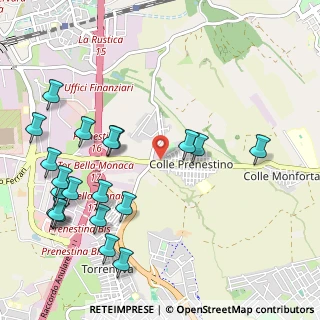 Mappa Via Prenestina, 00100 Roma RM, Italia (1.365)