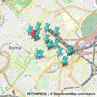 Mappa Primo piano, 00185 Roma RM, Italia (0.721)