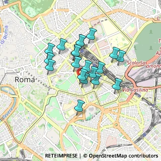 Mappa Primo piano, 00185 Roma RM, Italia (0.708)