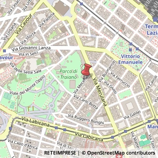 Mappa Via Mecenate,  15, 00184 Roma, Roma (Lazio)