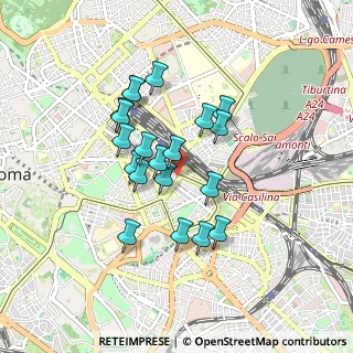 Mappa Via Luigi Pianciani, 00185 Roma RM, Italia (0.762)