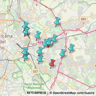 Mappa Via Cerignola, 00171 Roma RM, Italia (3.47133)