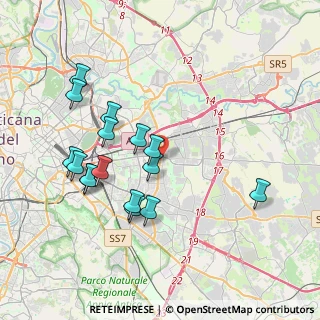 Mappa Via Cerignola, 00171 Roma RM, Italia (4.01875)